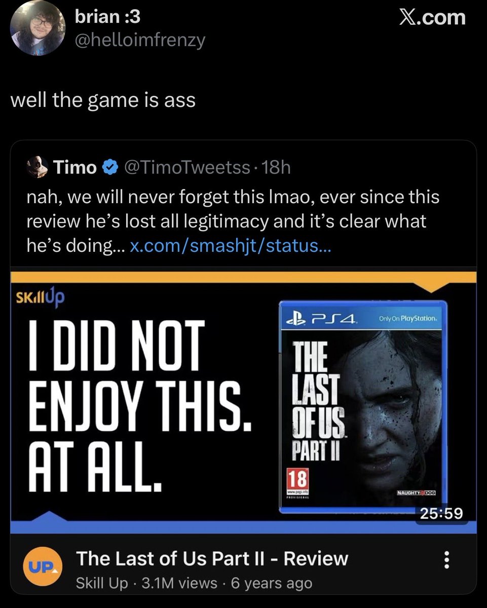 T0NYCENO's tweet photo. Gaming discourse in a nutshell https://t.co/NFuRNSPnV8