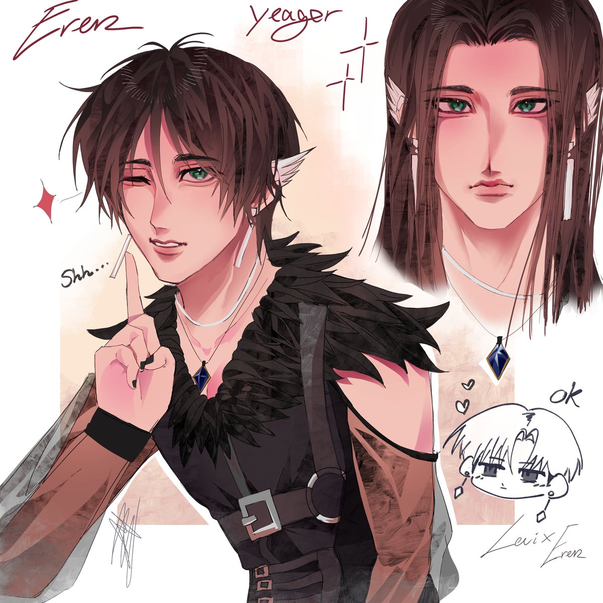 HiongMin12's tweet photo. Rivaere ❤️🩹❤️🩹❤️🩹 #Eren #Rivaere #Riren https://t.co/1321rtqufB