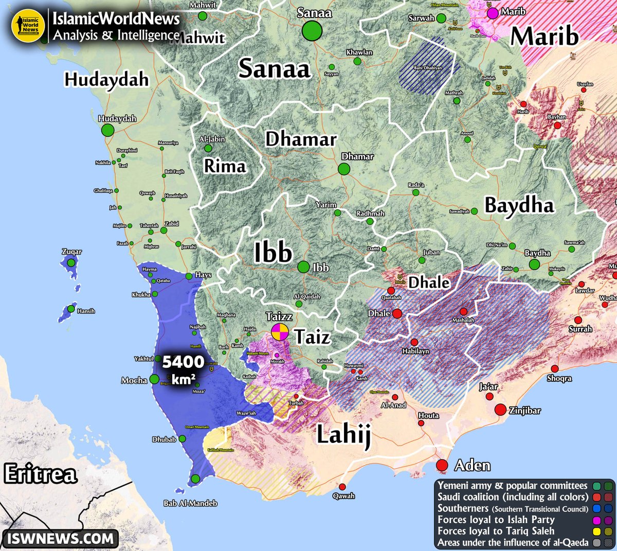A7_Mirza's tweet photo. 🇾🇪🗺 Latest Map of the Military Situation in Southwestern Yemen; 5,400 Square Kilometers Liberated

🟡 Yemeni armed forces, under the codename "Wallahu Ashaddu Ba'san wa Ashaddu Tankilan" (God is stronger in might and more severe in punishment), launched an operation on September 3 in southwestern Yemen and, over the course of 8 days, liberated an area exceeding 5,400 square kilometers across Al-Hudaydah and Taiz governorates.

➡️ During this operation, southern Al-Hudaydah Governorate and large portions of Taiz Governorate—including the important port of Al-Mokha and the strategic Bab al-Mandab Strait—came under the control of the Yemeni army and Ansarallah.

✍️ With this operation, the entire western coast of Yemen (except for a small area in northern Hajjah Governorate bordering Saudi Arabia) has come under the full control of the Yemeni army and Ansarallah after years. Sana'a's control over the strategic Bab al-Mandab Strait and the Zuqar and Hanish islands has completely turned the tide of the war in the Red Sea in favor of the Yemeni army and will have a highly significant impact on the future of the battles in Yemen. These developments will also strengthen the Sana'a government's role in regional and international affairs.

#Yemen