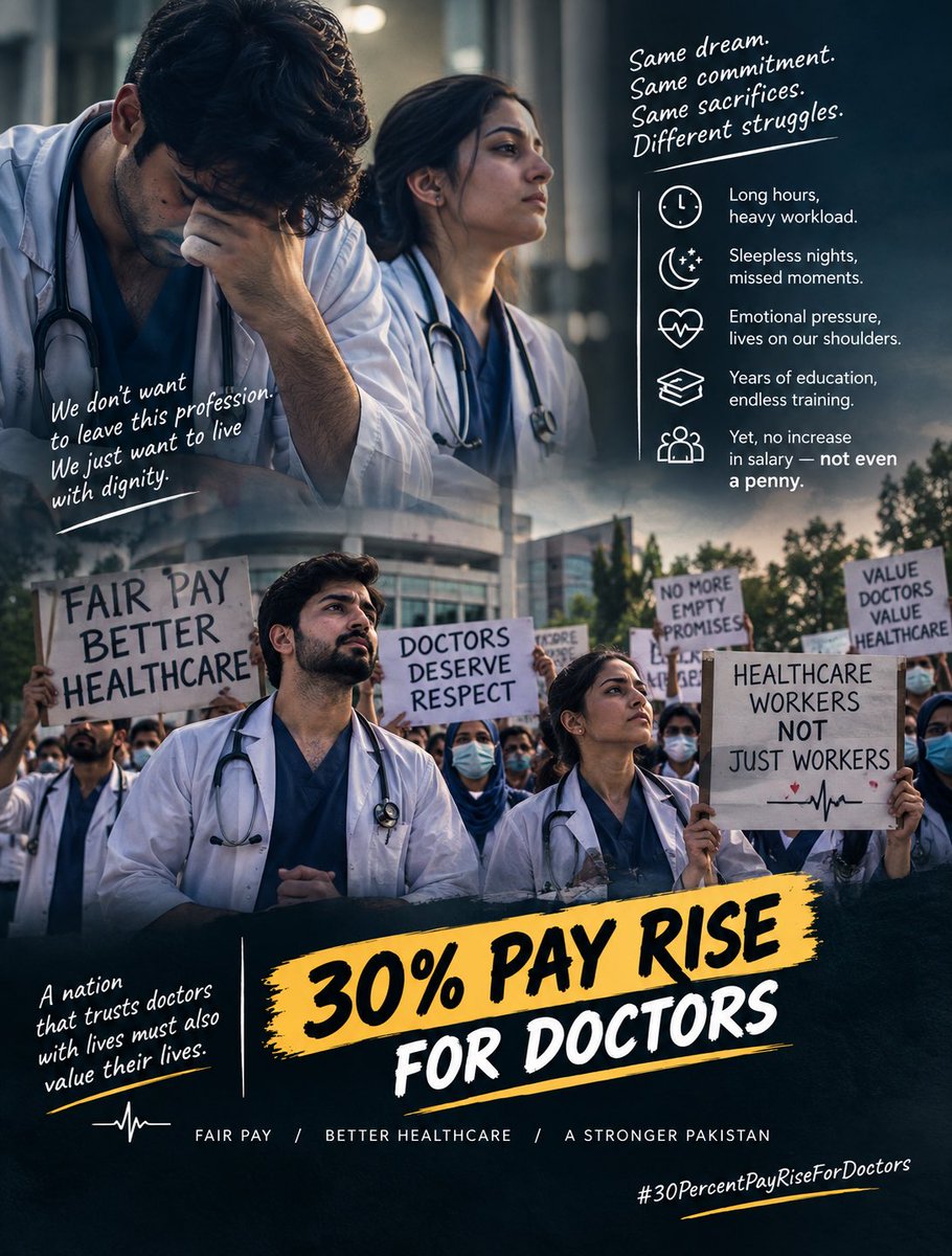 Drqasimm's tweet photo. #30PercentPayRiseForDoctors https://t.co/jZcdgOQOHN