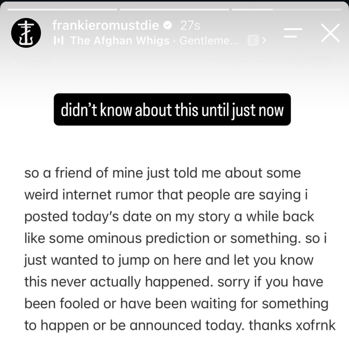 gwayupdates's tweet photo. frank iero story https://t.co/E0fikLl4tG