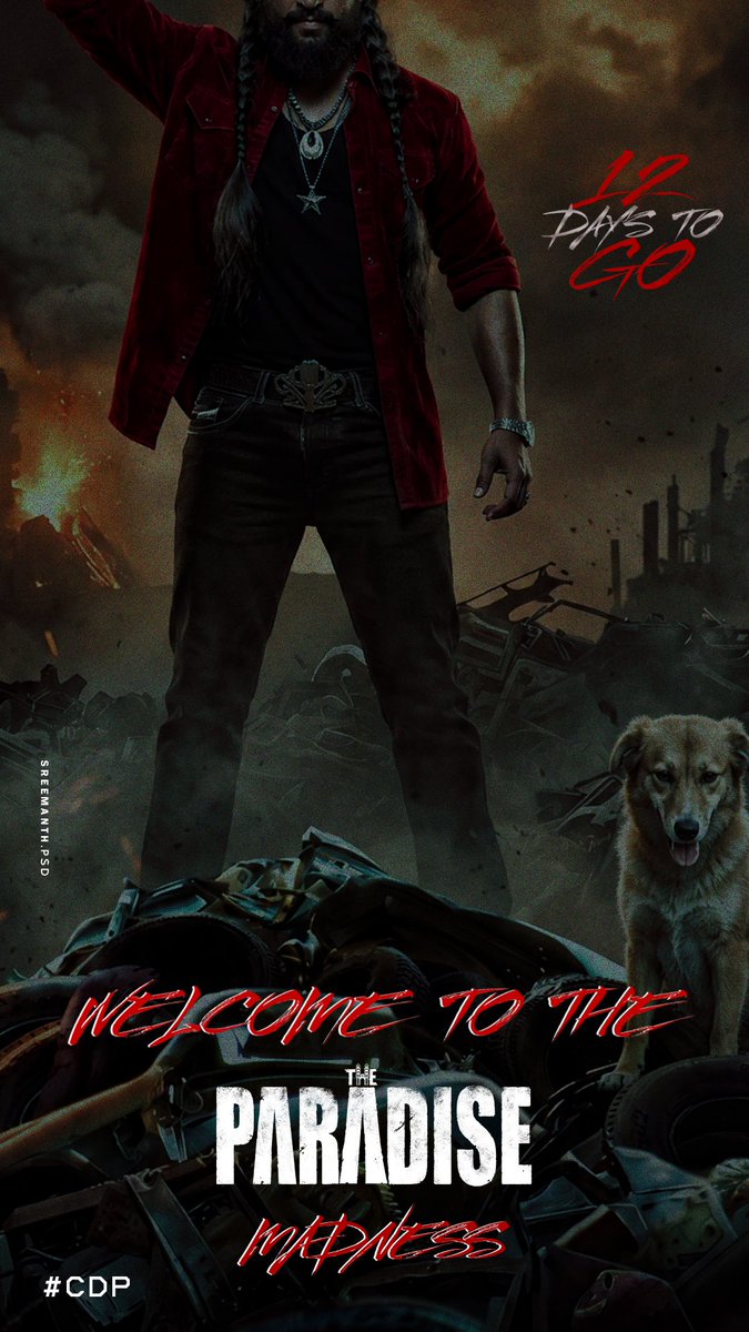 Sreemanth2315's tweet photo. 12 DAYS TO GOπ§ββοΈπ¦ββ¬π₯΅
WELCOME TO THE MADNESS. π¦ββ¬π©Έ
#Countdownposters
#Theparadise
#jaitelangana
#jaiodela https://t.co/RlToOL8WAk