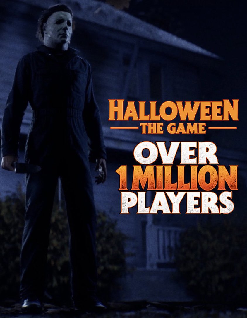 HalloweenVerse's tweet photo. Halloween: The Game has officially welcomed over 1 MILLION players! 🎃🔪

Haddonfield is alive and well. 🔥 https://t.co/VzCsxTnJRI