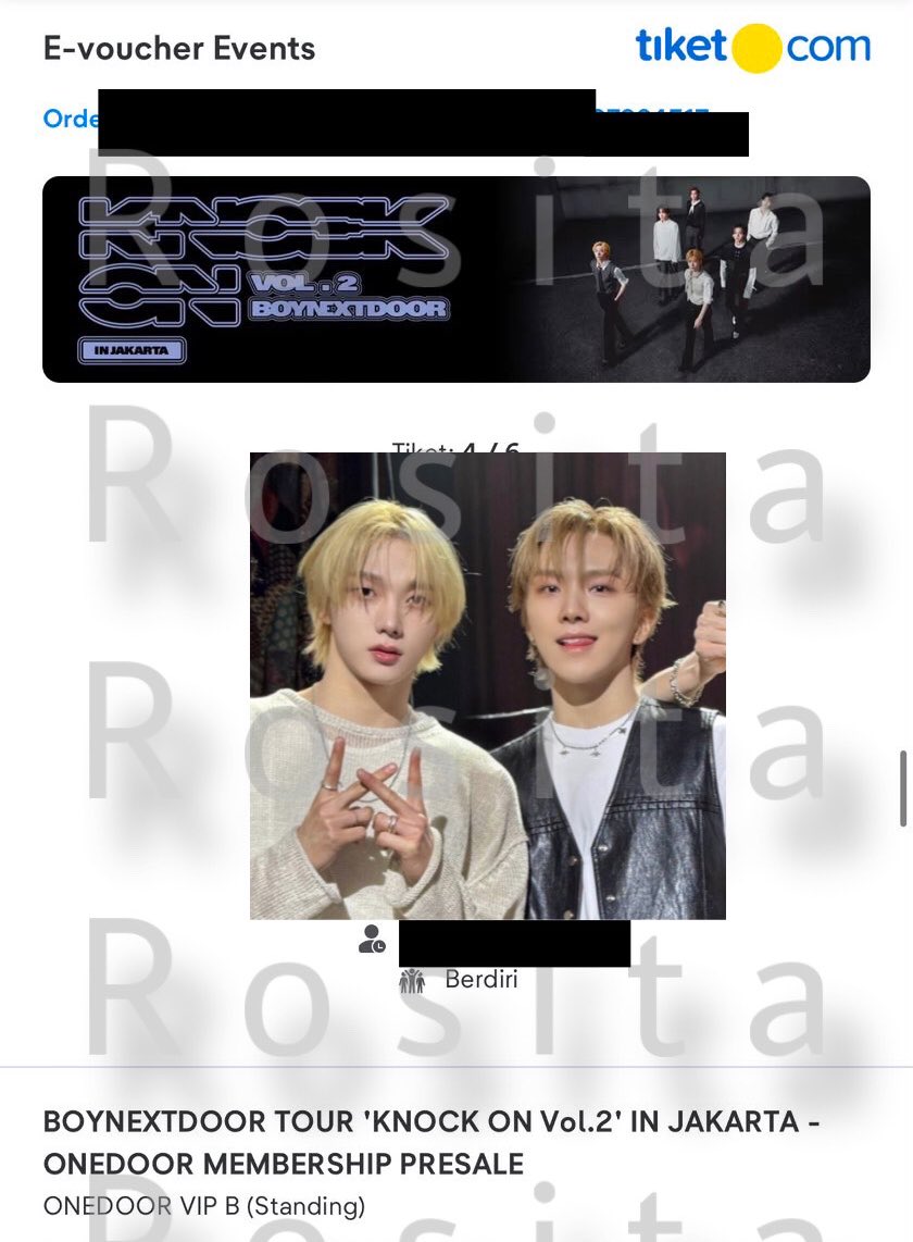 _rstashua_'s tweet photo. Bismillah HELP RT 🙏🏻

WTS WANT TO SELL TIKET KONSER BOYNEXTDOOR KOV 2 KOV VOL 2 

📌 1 Tiket VIP B Membership Presale 
Qn : 29X
💰 4,7 juta 
📍surabaya 
Alasan jual : mau nikah tgl konser uda masuk fase dipingit 🙏🏻

Rincian harga : 
- harga web 
- harga jastip 
- harga membership https://t.co/YrtK7yXd3y
