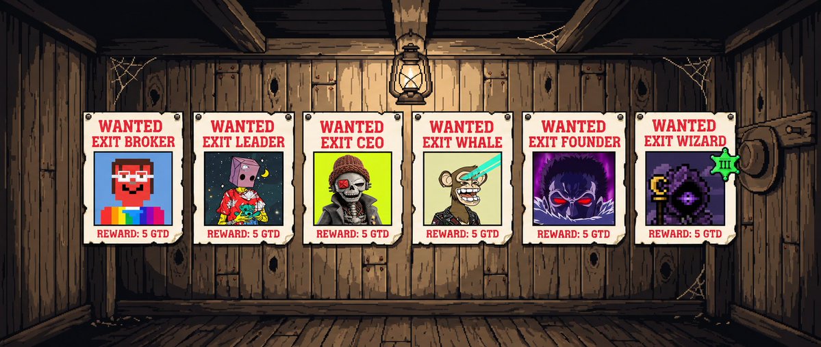 exitlabsdotfun's tweet photo. Wanted: The Sherwood Six 🤠

30 GTD spots on the table. 5 per head.

To claim a spots:
→ Follow us
→ Like + RT
→ QT this post, tell them what we're building, tag the wanted you're hunting
→ Submit form below

48 hours then the sheriff rides ⭐ https://t.co/pGZvcml9yB