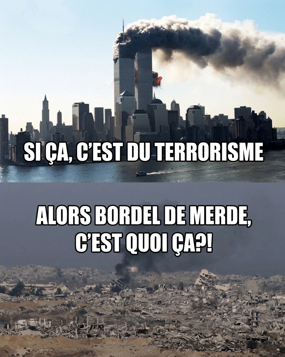 Esban_'s tweet photo. 3000 morts 🇺🇸 : À jamais dans nos mémoires  

84 000 morts 🇵🇸 : Collatéral https://t.co/XeGQDaZjPM