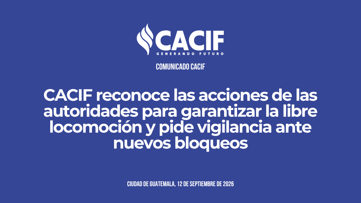 CACIFGuatemala's tweet photo. CACIF valora positivamente las resoluciones de la Corte de Constitucionalidad para garantizar la libre locomoción. De igual manera, reconoce las acciones de los Ministerios de Gobernación y de la Defensa Nacional, así como de la Policía Nacional Civil, para liberar los bloqueos ilegales y actuar en el marco de la ley. #ComunicadoCACIF

Lee la postura completa aquí: https://t.co/xDYLweTXqs