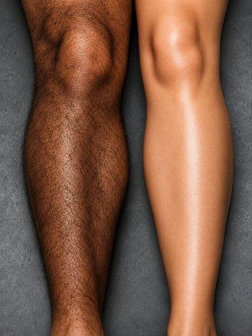 HombreEstratega's tweet photo. 7 señales que pueden indicar una mayor actividad de testosterona:

1. Mucho vello corporal, especialmente en las piernas. https://t.co/Jg3AZ1MQ90