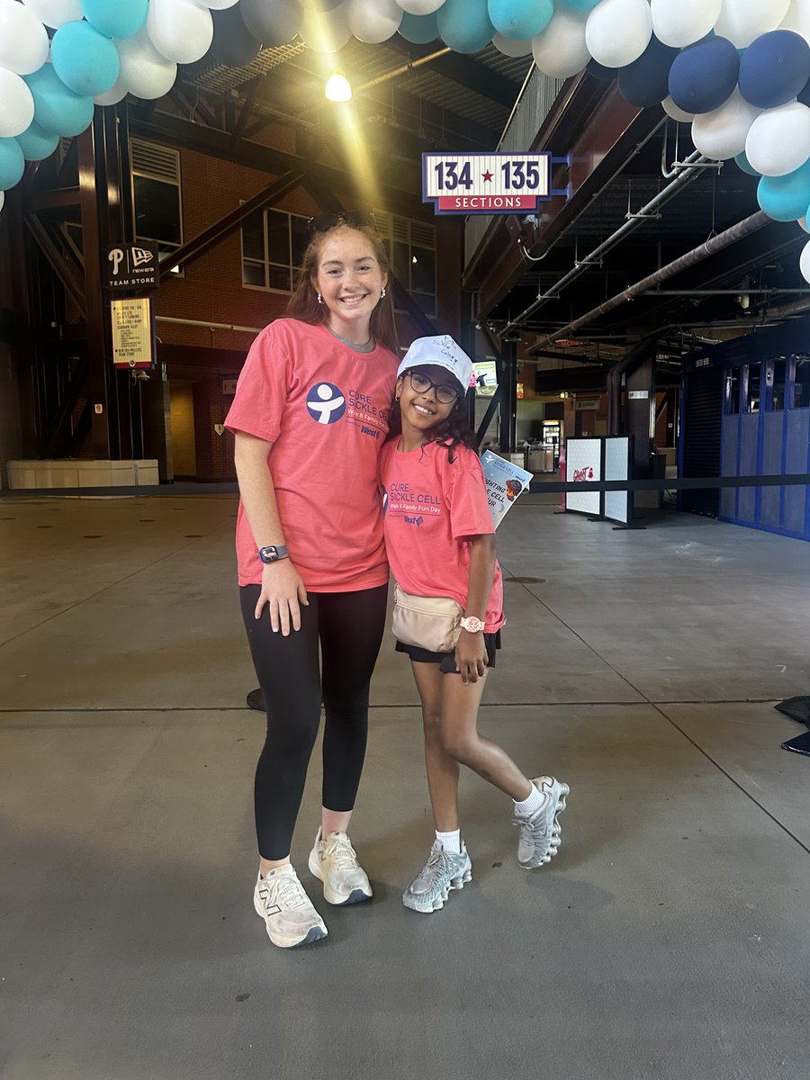 GoTeamIMPACT's tweet photo. Showing support on and off the field 🦋

Bella's @UrsinusWSoccer team went to Citizens Bank Park with Bella and her family to support her in her Sickle Cell walk. Her Beautiful butterflies team had so much fun together!  

#AllInAllTogether https://t.co/xNYwclOjIr