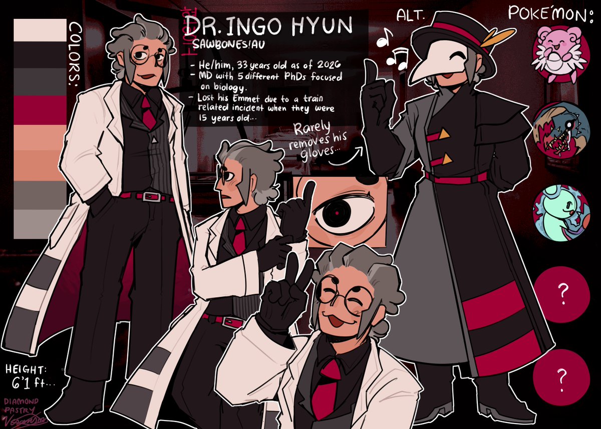 Sawbones_Ingo's tweet photo. Looking for an appointment? I'm just one 'tweet' away!

//

Dr. Ingo Hyun
PARODY ACCOUNT of a SUBMAS AU
Admin is @DiamondPastry 
Info down below!

#ingotwt https://t.co/kerroKx7yv