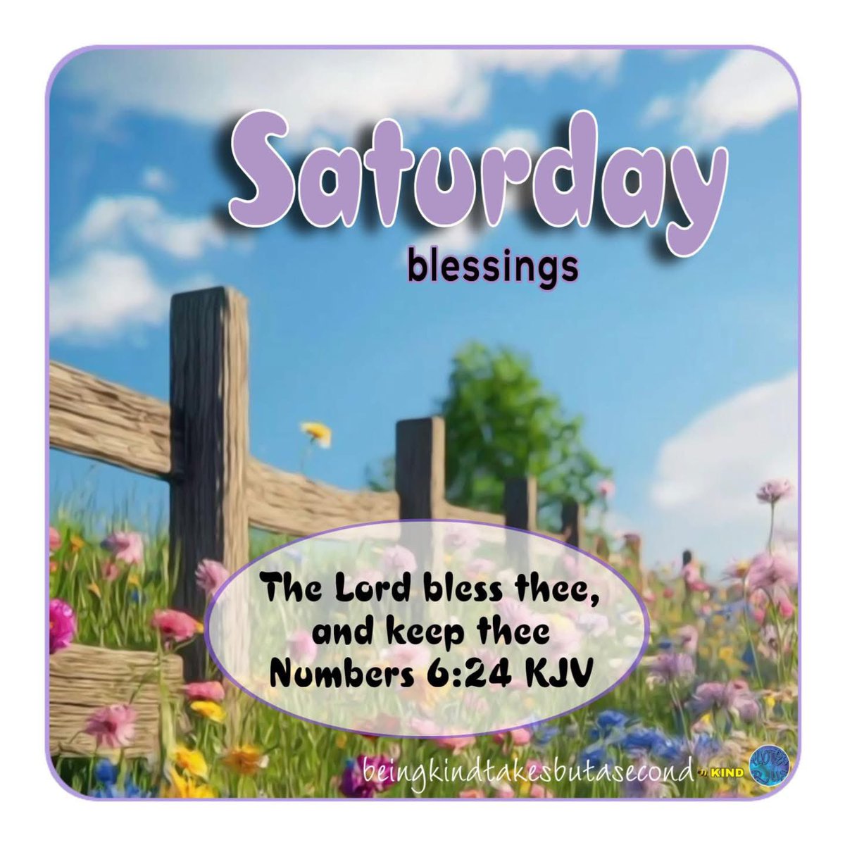 QuotesrusF's tweet photo. 😘❣️ SATURD🔅Y BLESSINGS 🙏🏼 The Lord bless thee, and keep thee Numbers 6:24 KJV ✝️ 🙋🏻♀️ 🐝 KIND
#saturdayblessings #blessings #beekind #beingkindtakesbutasecond #jesus #father #god #lord https://t.co/Noh00tXu9T