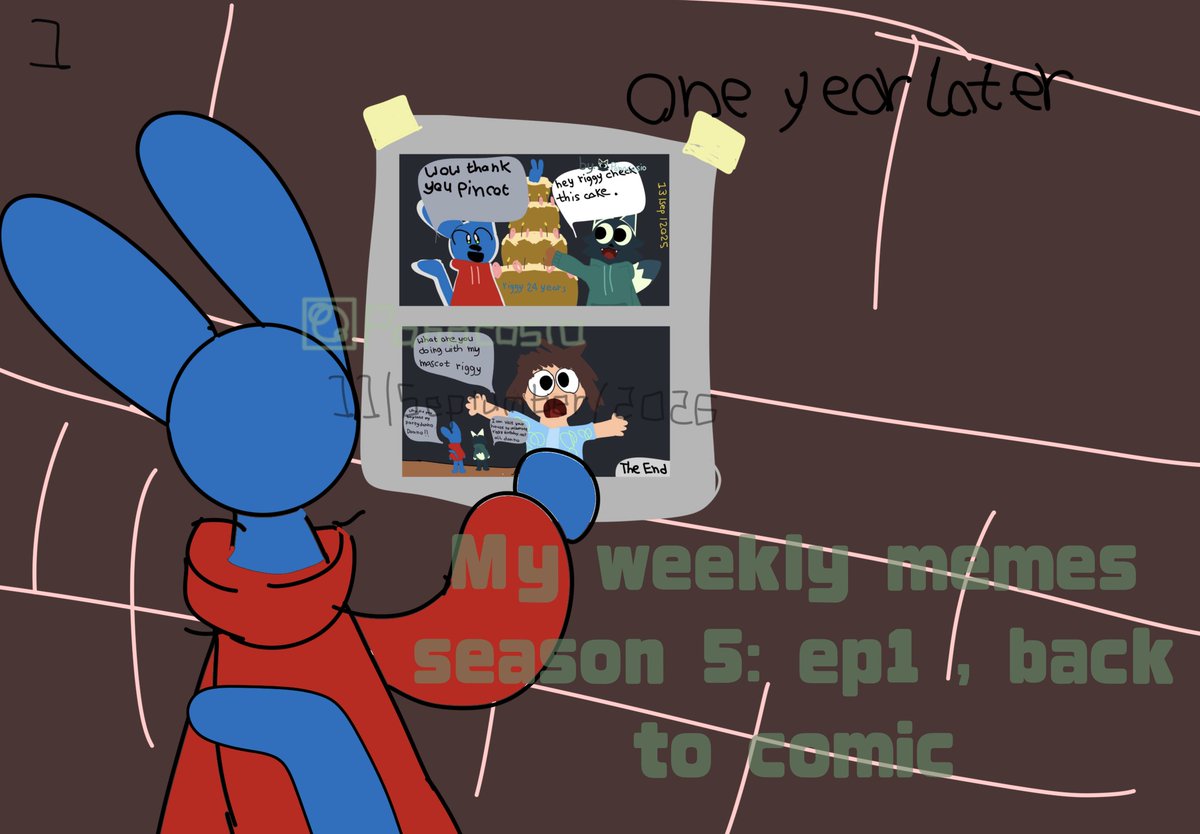 panacasiosoft's tweet photo. My weekly memes season 5 episode 5: back to comic , happy birthday @RiggyRunkey because you become 25 years ago and attention here is Fred spoon here #toonturfoc #toonturf #riggy #smallartist #fanart #meme https://t.co/wr9CryhpPh