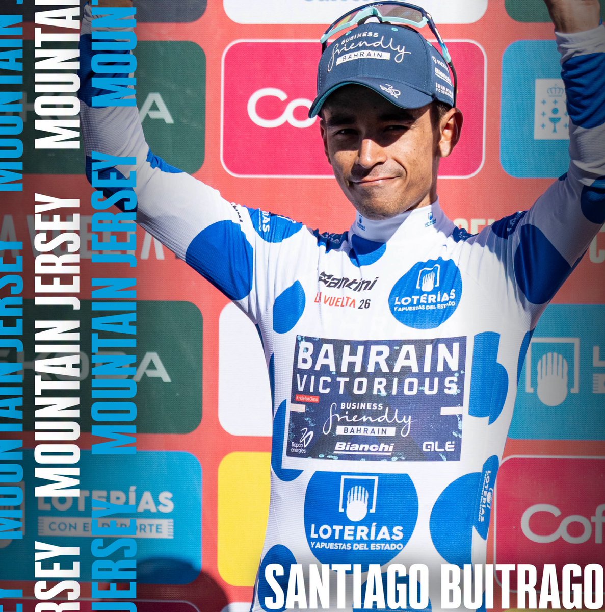 torresolimpico's tweet photo. Santiago Buitrago es el campeón de la montaña en VUELTA ESPAÑA 2026🇨🇴👏🏻👏🏻 https://t.co/Xs7GcUTpop