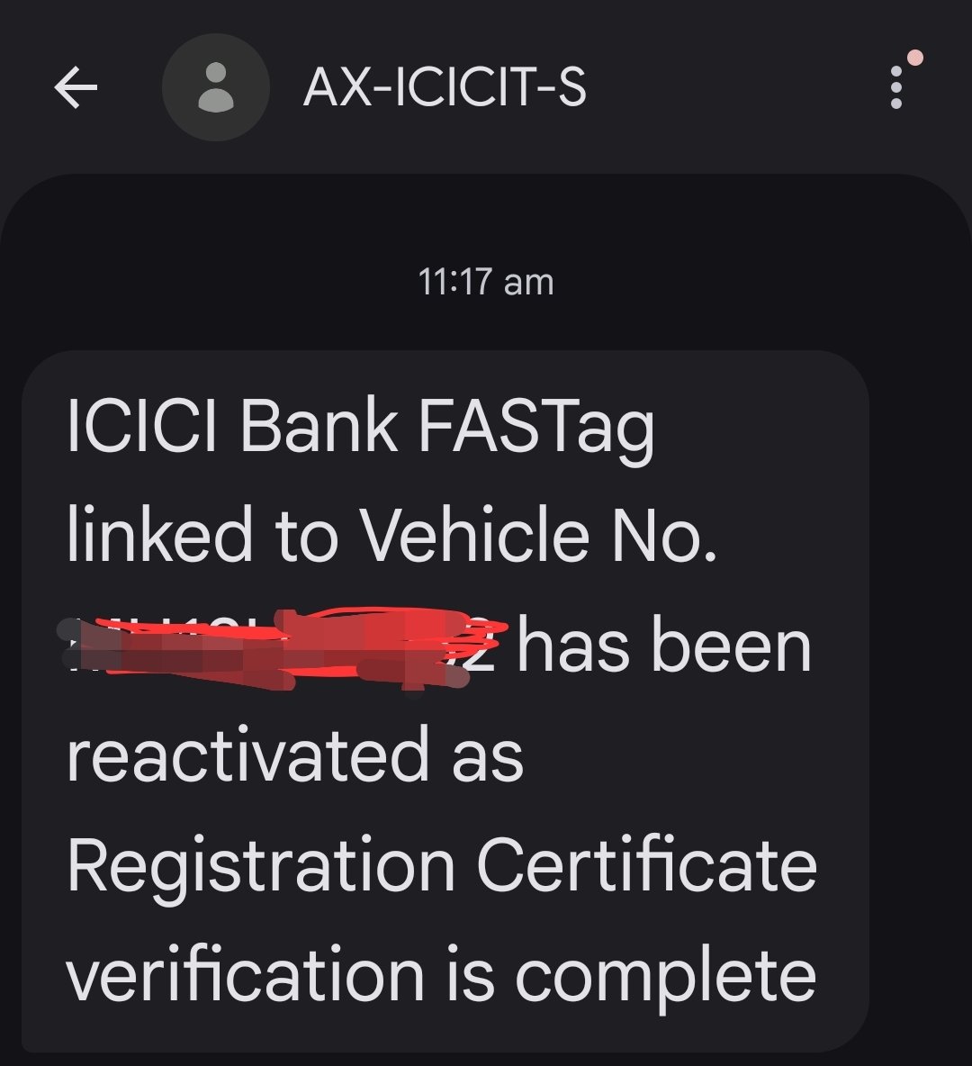 RamanathanMaya's tweet photo. @ICICIBank fastag activation is a pain. Ordered a replacement tag as the one we had was damaged. Evrn after submitting the required documents, the new one not activated.  Once Received sms saying activate, next sms rejected. Redund also not possible https://t.co/M9BNix1cyH