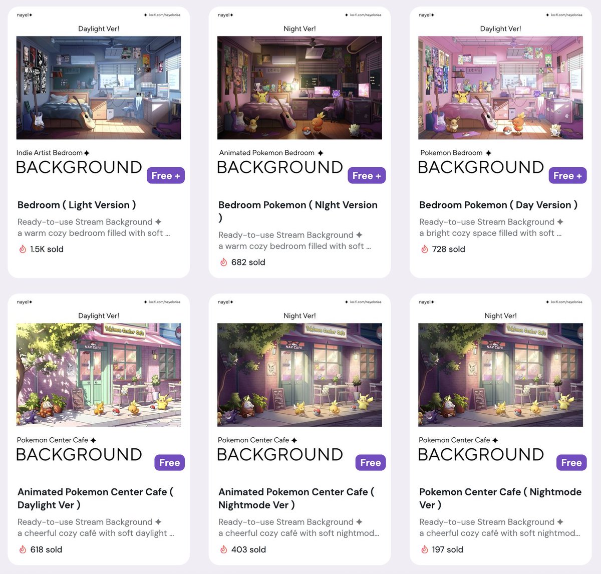 nayeloriaa's tweet photo. 🚨 EVERYTHING IS FREE — 24HRS ONLY 🚨

Special September! I make all my asset specially Background Pokemon FREE TO USE for your stream🐈

available on VGen, link in below ↓

(↻ + ♡ + tag me) appreciated!
╰➤. ✦ #VTuberAssets #VGenArtist #artmoots ୨ৎ https://t.co/66NgXJe3qV