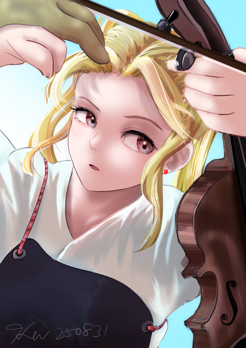 violinkenshi's tweet photo. 遠距離バイオリン
No.030
#イラスト #バイオリン剣士 https://t.co/uAWl1gO8nQ