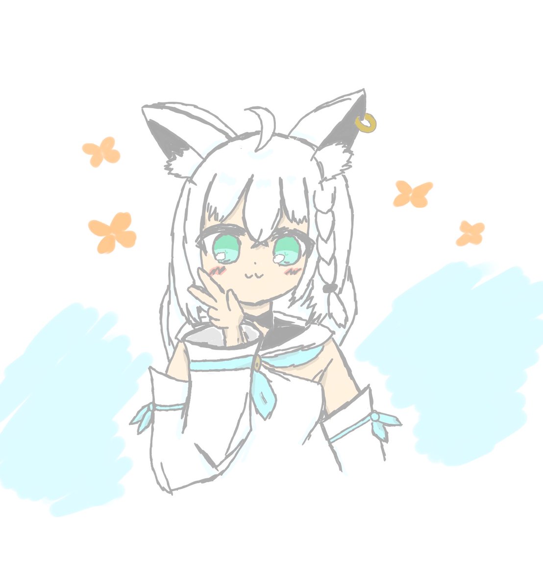 kobushibaV's tweet photo. ぶいっ！なフブちゃん
#絵フブキ https://t.co/hkPeq1kBgu