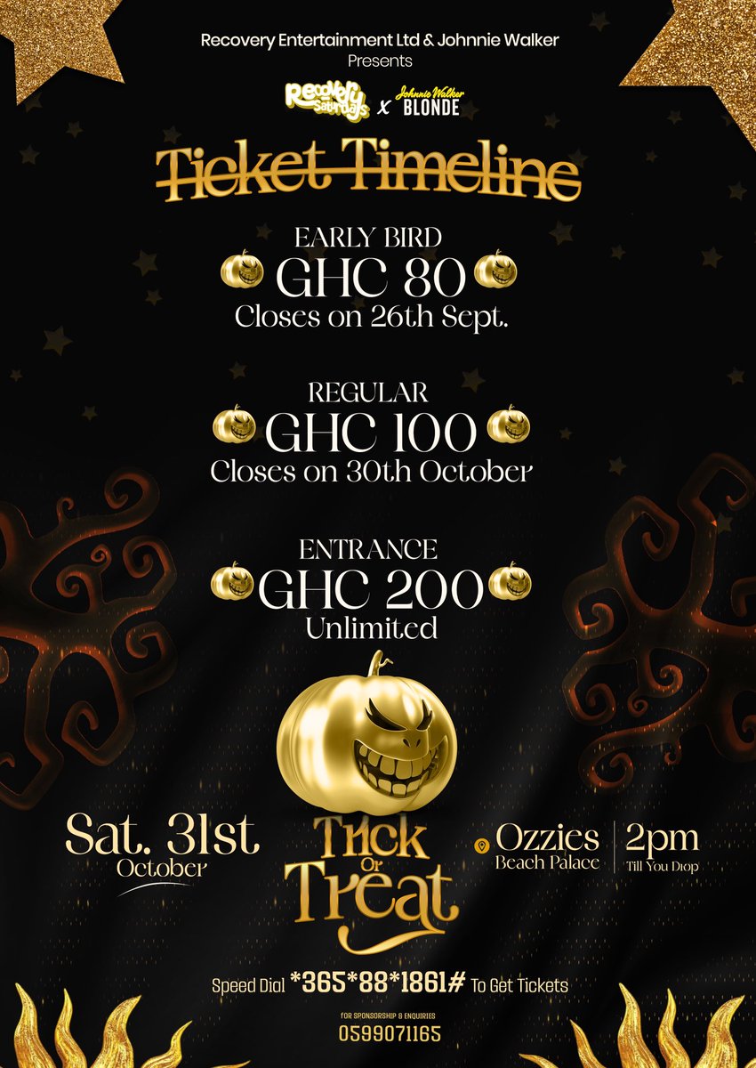 RecoveryGlobal_'s tweet photo. Forget the candy. This Halloween we are choosing Treat. But if you come with looking for a Trick, we’ve got you covered. 

Saturday, 31st of October 
Ozzies Beach Palace 
2PM till you drop 

Come with all the energy! 
Get your tickets now! 
https://t.co/BqgsIJPE4q https://t.co/Q2tC2GU82p