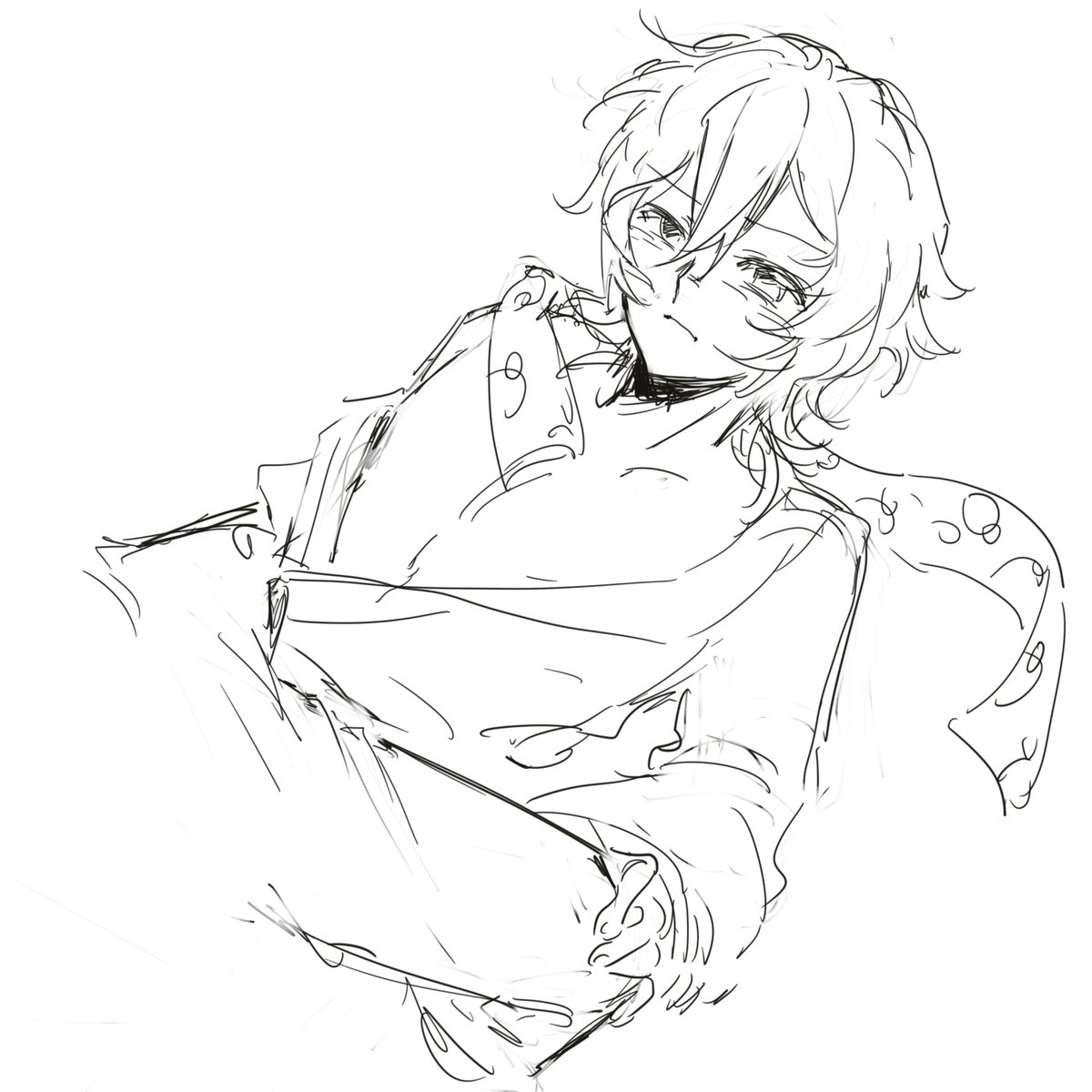 shangwanjiang's tweet photo. #morifuku #fukumori #福鴎 #鴎福 #BSD 
无差随便吃，非要说的话我流森福是这个首领森和银狼福。
这画质真的神秘 https://t.co/7r1SeQz8ml