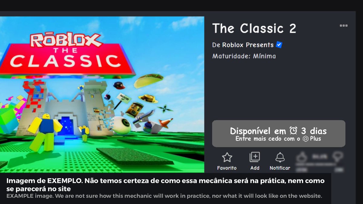 Roblox_RTC_BR's tweet photo. Segundo um vazamento de @eli_cauvert, parece que o Roblox planeja permitir em breve que assinantes do Plus entrem em eventos ANTES dos não assinantes. ⏰ https://t.co/l3oyPbR1sU