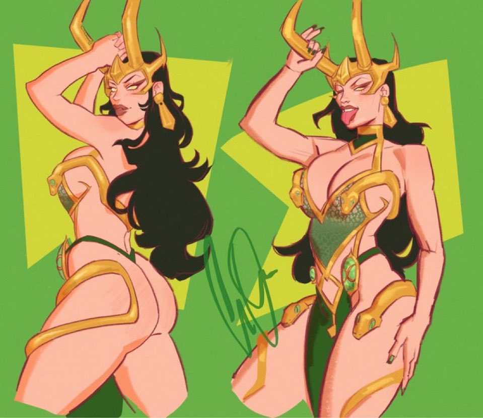 Lokigoddess69's tweet photo. “Want to put these horns to good use darling~💚?” https://t.co/fcWthv0Ail