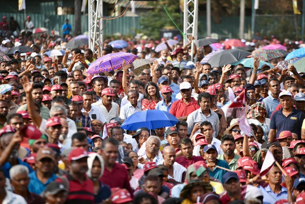 RajapaksaNamal's tweet photo. I could not stand with you in Anuradhapura today. But from behind the walls of remand, I felt the strength of the people.

My sincere thanks to everyone who organised today’s #JanaSatana rally, to those who travelled from across the country, and to every person who stood with us, including those who came from different political parties and backgrounds.

What we saw today was bigger than one party or one individual. It was people coming together because they believe Sri Lanka deserves better.

We may disagree on many things, but when it comes to justice, democracy, accountability and the future of our country, we must be willing to stand together.

To every person who stood in Anuradhapura today, this message is for you: your voice was heard. And it will not be forgotten.

#NextWaveNR #SLPP 

- Admin