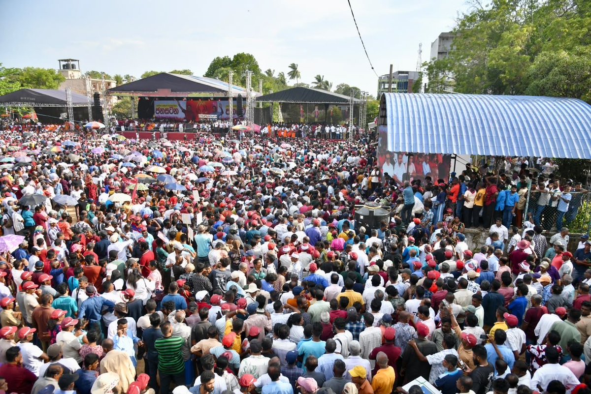 RajapaksaNamal's tweet photo. I could not stand with you in Anuradhapura today. But from behind the walls of remand, I felt the strength of the people.

My sincere thanks to everyone who organised today’s #JanaSatana rally, to those who travelled from across the country, and to every person who stood with us, including those who came from different political parties and backgrounds.

What we saw today was bigger than one party or one individual. It was people coming together because they believe Sri Lanka deserves better.

We may disagree on many things, but when it comes to justice, democracy, accountability and the future of our country, we must be willing to stand together.

To every person who stood in Anuradhapura today, this message is for you: your voice was heard. And it will not be forgotten.

#NextWaveNR #SLPP 

- Admin