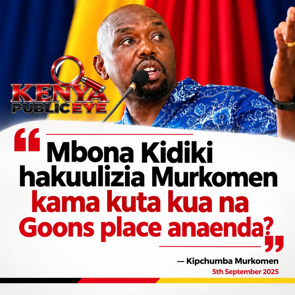 KenyaPublicEye's tweet photo. Mbona kidiki hakuuliza  Murkomen kama kuta kua na Goons place anaenda ? @theHubTVke @kipmurkomen @lawrencekitema @LarryMadowo @_HEBabuOwino_ @edwinsifuna @cbs_ke https://t.co/Sj0chh9A0Y