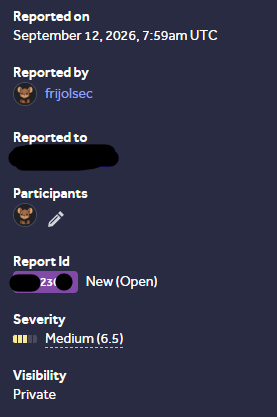 Sebasti16577702's tweet photo. Day 3 on my Road  to 10k bug bounty.     
📥 Reports Submitted: 1    
👮 Triaged: 4   
🆕 New: 3
🪙 Pending Bounty:  1 
💸 Bounty: $0   
🪲 Hunted: 3 Hours

Today DeepSeek find a SSRF on a private Bug bounty, Let's see if is not a duplicated https://t.co/IOROKz2YjR