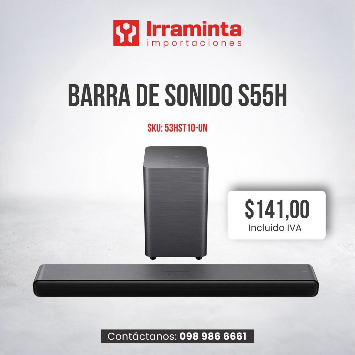 irramintaec's tweet photo. En Irraminta tenemos todo lo que necesitas para tu experiencia de entretenimiento en casa:

📺 Smart TV GoogleTV 4K 55P6K 
📺 Smart TV Google QLED 50P7K 
🔊 Parlante TCL TP 200K 
🎵 Barra de sonido S55H 

📲 Contáctanos: 098 986 6661

#Irraminta #TCL #SmartTV #Tecnología https://t.co/hHhOMd7EZj
