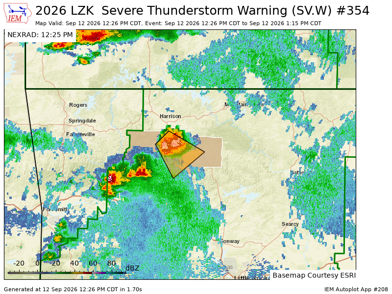 KATVBarry's tweet photo. LZK issues Severe Thunderstorm Warning [wind: 60 MPH (RADAR INDICATED), hail: 1.00 IN (RADAR INDICATED)] for Newton, Pope, Searcy [AR] till 1:15 PM CDT https://t.co/Mf3CGBAW0t https://t.co/tAqH8i7Oej