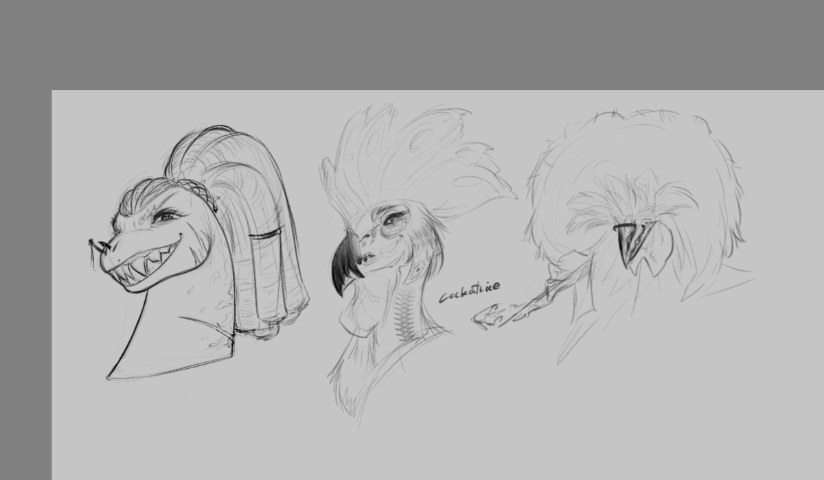 PolyDrawz's tweet photo. Some more head sketches
#furryart #furry https://t.co/OJqUI3ZQt0