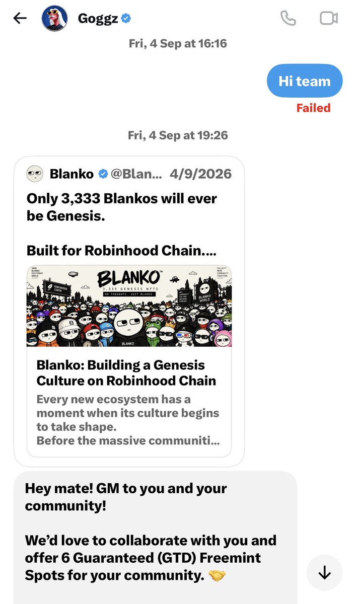 asmaaa_099's tweet photo. Guys be save from NFT SCAM ❌

This project is scam @gog_gz 

I talked to them about cooperation on their project and published on a project and sent a wallet, but no wallet was added.

What did they do? He deleted old posts and changed the username as NFT is coming, but it’s just a scam.

But they forget to delete old messages between us😂😂😂

Be save guys