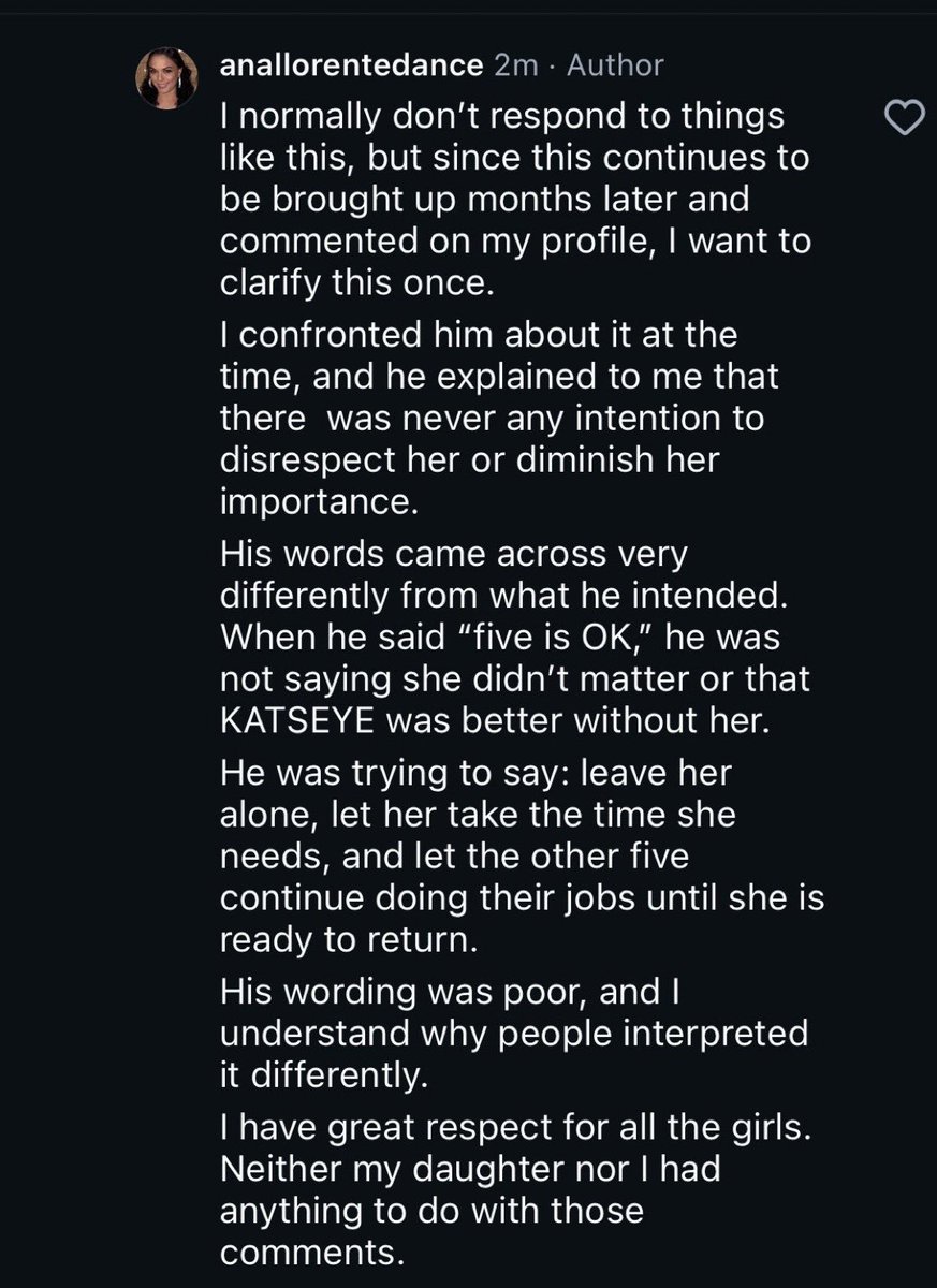 katswildheart's tweet photo. See, anyone with a brain cell would have understood what her father meant. The fact that her mother even has to come on here and clarify things because parasocial fans insist on twisting everything into some kind of shade is actually concerning. https://t.co/SOjenb0bU9