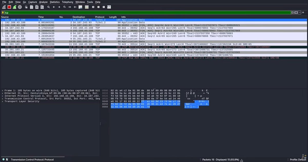 jonamcybersec's tweet photo. DAY 60

Back to Cybersecurity + Networking.

Started exploring Wireshark, filtering packets, and checking DNS requests to see network traffic in action.

Finally getting to see what's happening behind the scenes.

#CyberSecurity #Networking https://t.co/StUypwzIOe