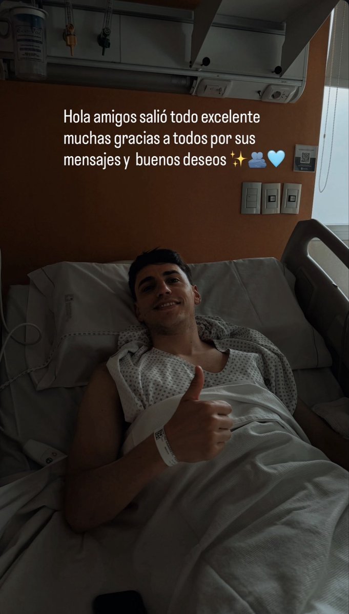 GabyTorresL25's tweet photo. Todo en orden con la cirugía del jugador Federico Paz del @Macara_Info https://t.co/bFpqFbYHcy