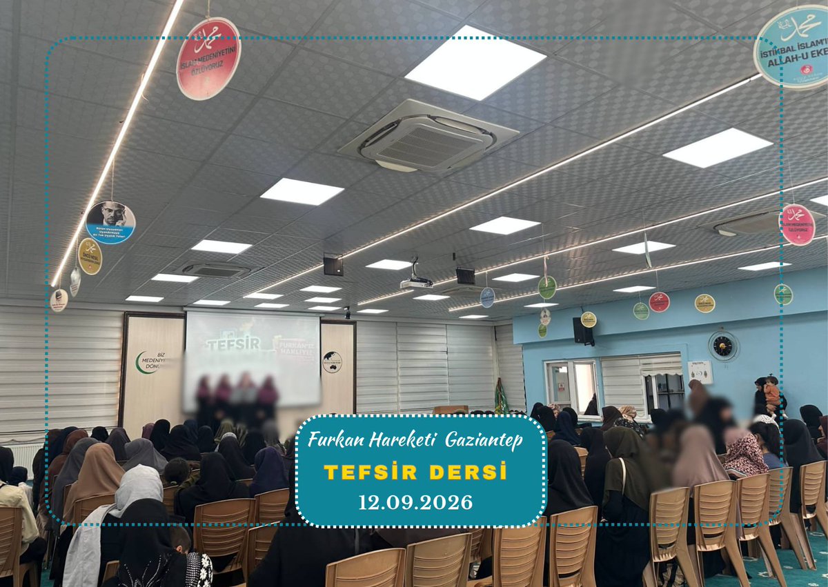 FurkanDerGzntp's tweet photo. 📍Her hafta düzenli olarak gerçekleştirdiğimiz tefsir dersimizde bu hafta kalınan yerden devam edildi.

✨Rabbim ayetleriyle amel edebilmeyi nasip eylesin...

🌿Katılım gösteren tüm kardeşlerimizden Allah razı olsun

#TefsirDersi
#CumartesiTefsirDersi https://t.co/WB9QuiWoJJ
