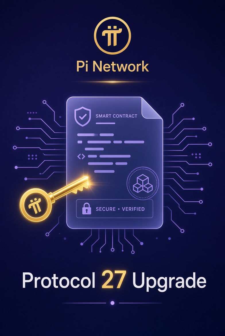 ETNnigeria's tweet photo. Pi protocol 27 dey come as the final planned upgrade in Pi mainnet's current line. 
E go bring more flexible and secure smart contract authentication, giving accounts and apps better ways to authorize transactions. 
Target date: September 15. #PiNetwork #Protocol27 #PiMainnet https://t.co/Sj6NrMCyJA