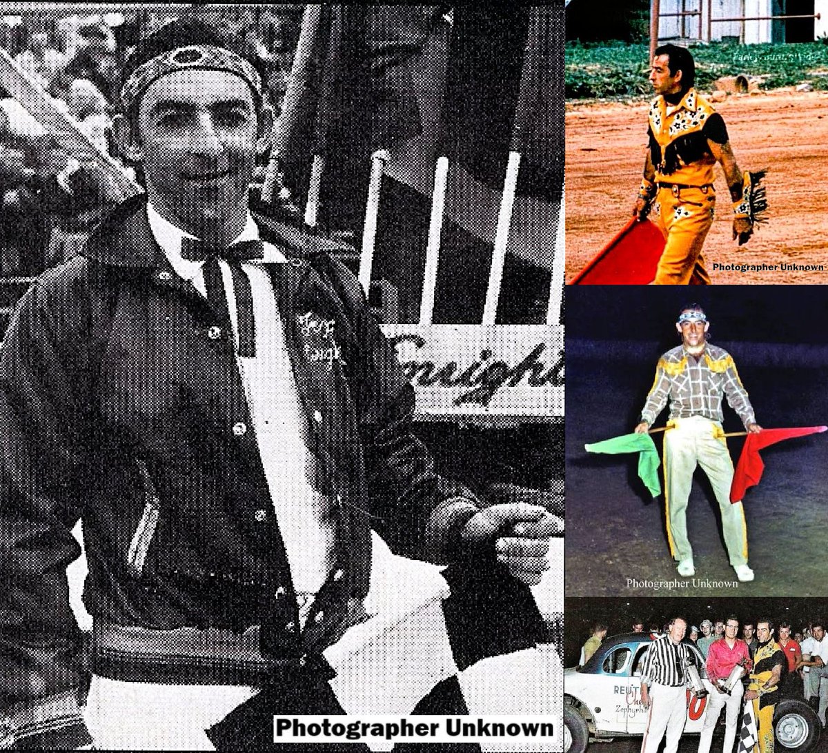 DaveTaylor96268's tweet photo. Legendary Flagman William "Tex" Enright 
- I saw "Tex" Enright flag an early Super Dirt Week satellite race @ Weedsport NY Speedway, he put on quite the show!
- His son Jerry Enright (1964 - 2026) also served as starter/flagman @ the Orange County Fair NY Speedway for many years. https://t.co/Ju9fVeTv6D