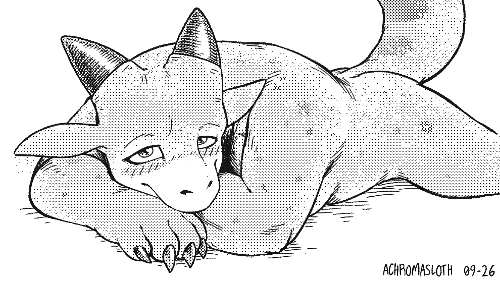 Achromasloth's tweet photo. My dragon washed✨ https://t.co/XcEAzy8N4H