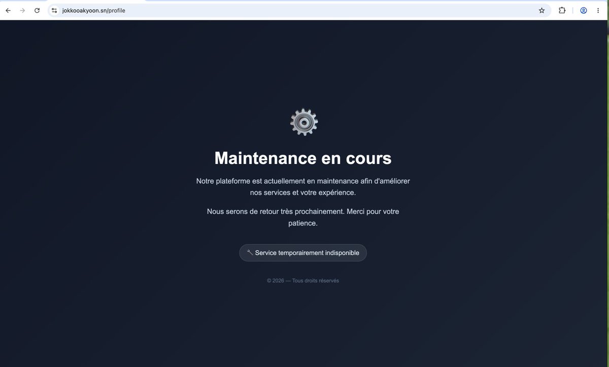 tonux_samb's tweet photo. Il vaut mieux corriger les failles avant de rouvrir la plateforme. Dès qu'un service s'adresse au public, les risques doivent être anticipés. Courage, nous serons là pour suivre et accompagner. C'est une expérience formatrice. https://t.co/GbsLG9r3wG