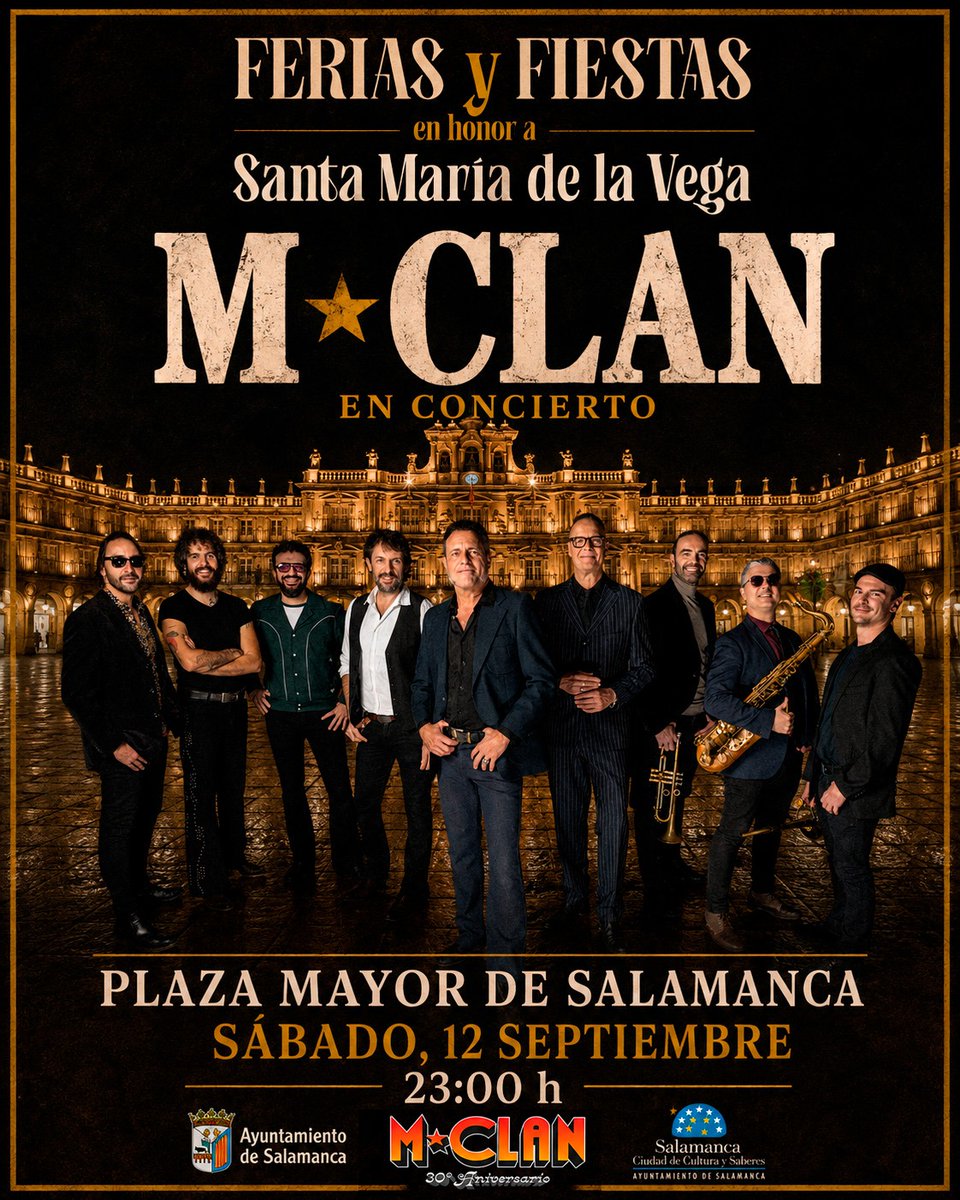 arbarrios20's tweet photo. Esta noche nos vamos a ver a M🌟CLAN.
Al ser gratis la Plaza estará hasta la bandera.
No albergo esperanzas de que la gente mantenga el móvil en el bolsillo.
#mclan #salamanca https://t.co/ok2tPvMMXR