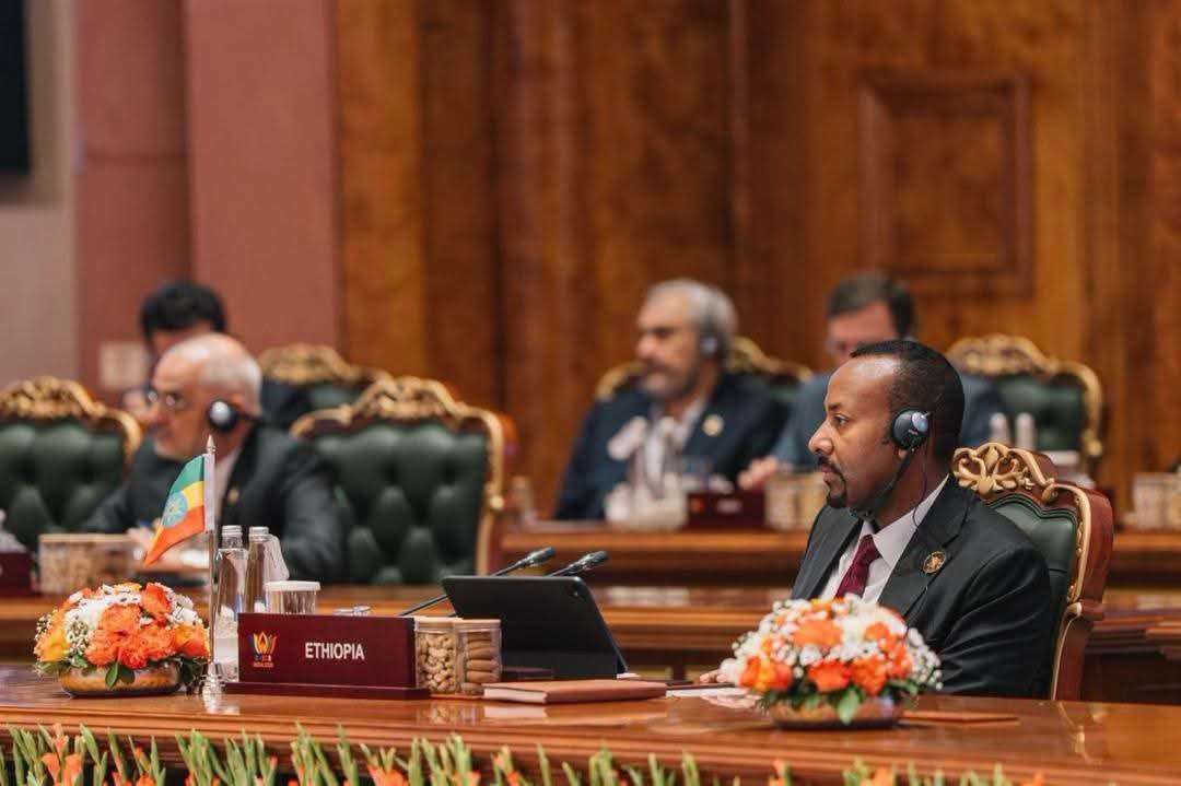 PMEthiopia's tweet photo. 𝐁𝐑𝐈𝐂𝐒 𝟐𝟎𝟐𝟔 𝐋𝐞𝐚𝐝𝐞𝐫𝐬' 𝐒𝐮𝐦𝐦𝐢𝐭: 𝐃𝐚𝐲 𝟏 𝐀𝐜𝐭𝐢𝐯𝐢𝐭𝐢𝐞𝐬

Prime Minister Abiy Ahmed (PhD) attended the opening session of the 18th BRICS Leaders’ Summit today, September 12, 2026. The Prime Minister travelled to New Delhi, India, to attend the summit, which is being held under the theme "Building Resilience, Innovation, Cooperation, and Sustainability."

On its opening day, discussions centered on the principal topic of "Inclusive Global Governance and Strengthening Multilateral Cooperation." The summit emphasized that global governance systems need to ensure inclusive, balanced participation and fair distribution of benefits for all nations. Furthermore, as this coalition marks its 20th anniversary, it is being highlighted that BRICS will work over the coming years to become a more structured platform, strengthening multilateral cooperation to ensure equitable, participatory, and inclusive outcomes.

In his address, Prime Minister Abiy Ahmed emphasized the vital necessity of building resilience and integrating it into governance systems proactively to the onset of crises. He noted that such robust system building enables Ethiopia to remain steadfast through challenging circumstances. The Prime Minister highlighted key milestones, including Ethiopia achieving food self sufficiency by ending reliance on imported wheat, integrating domestic production of pharmaceuticals into its preventive health policy, advancing digital transformation alongside secure usage, and constructing the Medemer Artificial Intelligence University to meet the continent's growing demand for research, development, and innovation. He expressed Ethiopia's strong commitment to working alongside BRICS member states across these and similar development partnerships.

On the sidelines of the summit, Prime Minister Abiy Ahmed (PhD) held fruitful bilateral discussions with leaders of member and partner states. These high-level talks focused deeply on potential collaborations regarding investment, regional affairs, technology transfer, capacity building and skills development, tourism, mineral resource development, and collaboration in preparation for COP32.

Ethiopia’s tangible achievements in artificial intelligence and digital system reforms, renewable energy expansion, industrial infrastructure development, agricultural transformation for food security, and its world class international airline position the country to serve as a leading actor on key discussion topics raised within the coalition.

For more up-to-date information, follow the official social media channels of the Office of the Prime Minister:

Website: https://t.co/OC0RSbRsfE 
Facebook: https://t.co/IfQzCtsyzP 
X(Twitter): 
Youtube: https://t.co/HYVL98fMrd 

#PMOEthiopia #Ethiopia #BRICS2026 https://t.co/O4gXnyipw3