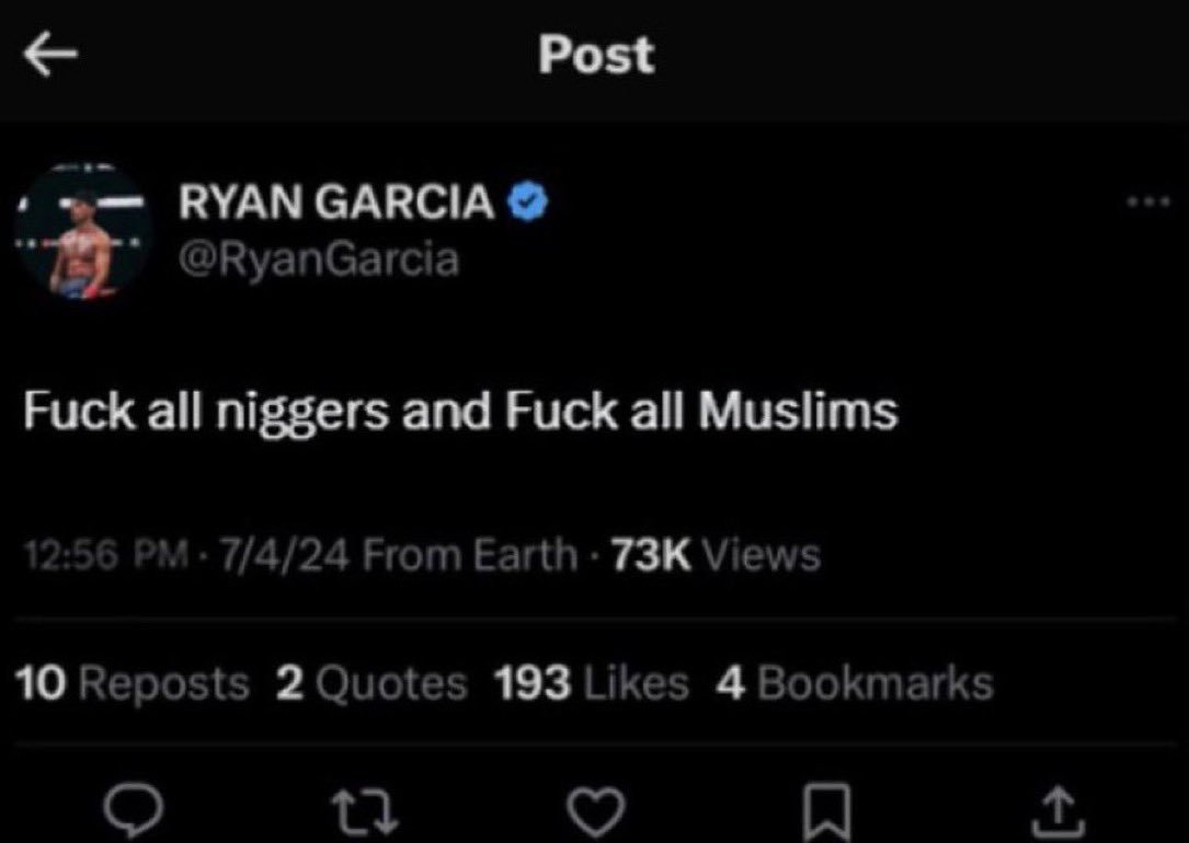 Puto_Takagi's tweet photo. Rey Mysterio, the rest of the roster, WWE as a whole, and their fans think Ryan Garcia saying shit like this is acceptable. https://t.co/UuMbkD1N83