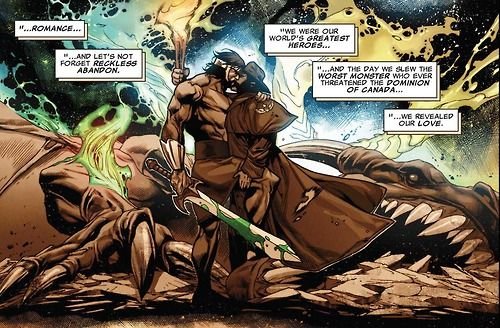Aquasuperbat's tweet photo. Id like to let the fake wolverine dudebro fans that have read not even half of his wiki page who want to deny so badly that Wolverine will never like men- know that Wolverine has been depicted as bisexual/gay in another universe run. He was in a relationship with Hercules. https://t.co/bn0K7zWoun
