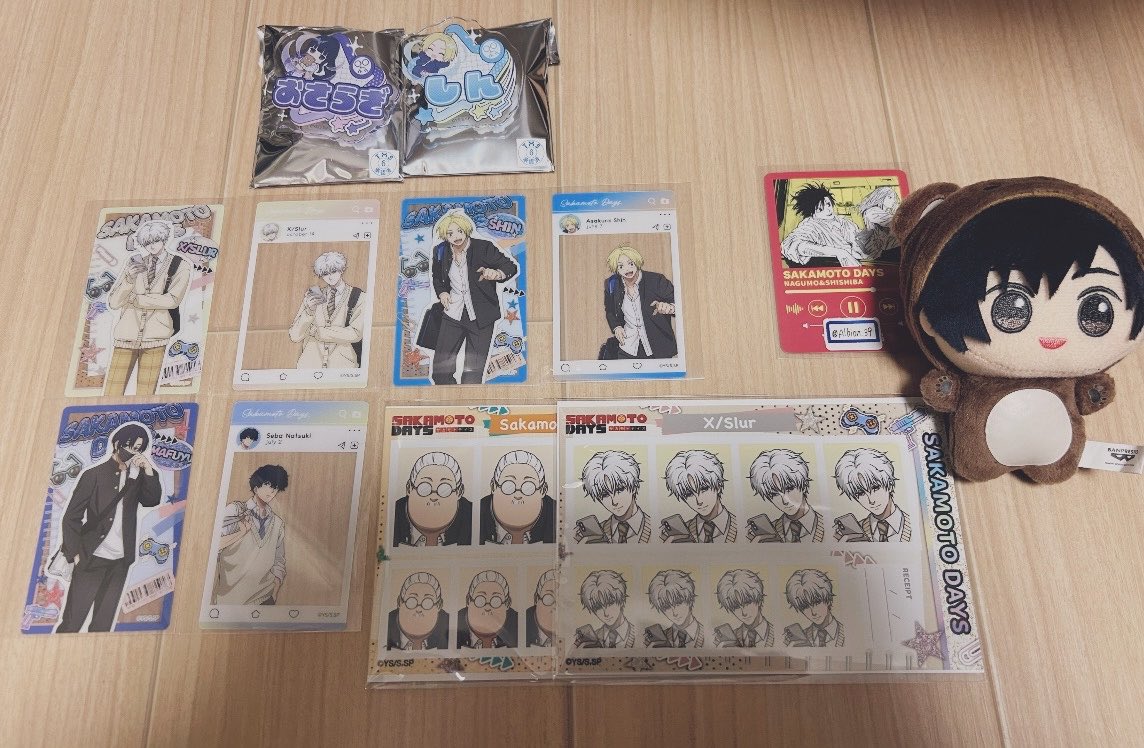 Albion_39's tweet photo. 【交換】SAKAMOTODAYS サカモトデイズ サカデイ 制服DAYS 渋谷 POPUP お名前バッジ クリアシート 証明写真館

譲▶︎坂本、シン、大佛、夏生、真冬、スラー
求▶︎同種 南雲 

クリアシートは2種同時、キャラの組み合わせはどれでも大丈夫です。
可能な方おりましたらお願いいたします。 https://t.co/80sVJsbaFF