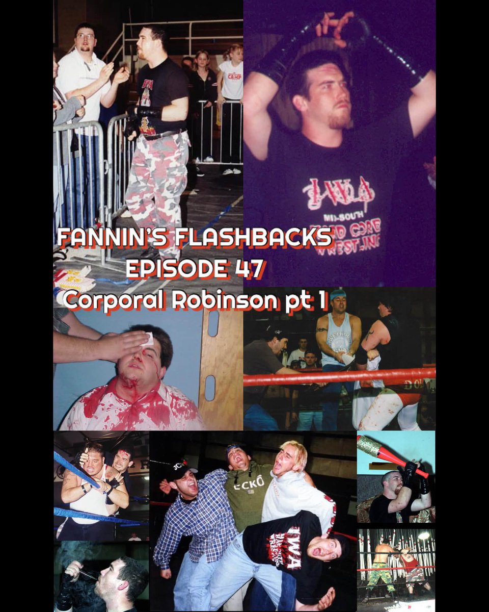 jfannin73's tweet photo. Tune in to @indiewrestling to watch the latest episode of #FanninsFlashbacks with Corporal Robinson. Then go get your tickets for #LastResortMW and the preshow meet and greet with Corporal and other IWA OGs to be named later. https://t.co/vUlJV3WwJP
