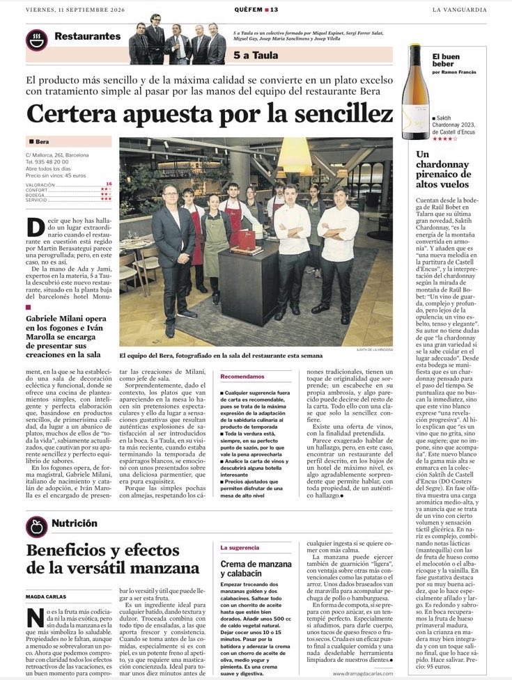 ZoltanCsabaNagy's tweet photo. Buen combo @Berasategui y @ferrerbobet en @LaVanguardia. Larga vida al proyecto. @RFrancas https://t.co/eTr5rI2Xeu