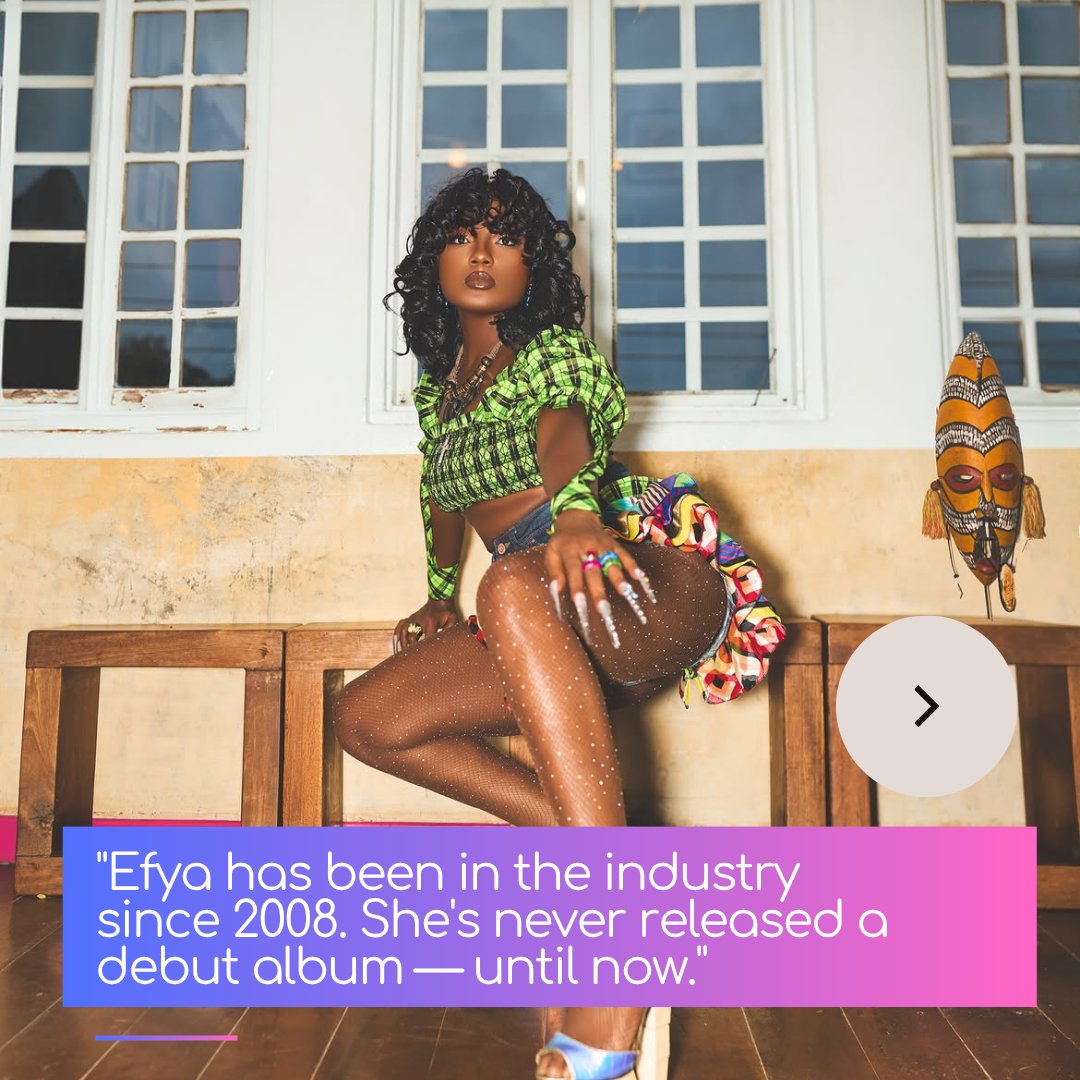 oneplayafrica's tweet photo. #oneplayafrica Did you know this was Efya's actual debut album? React below.

@EFYA_Nokturnal  has been in the industry since 2008. She's never released a debut album — until now. "Rebirth" marks her first-ever album, built around Afro-spiritual sound and ancestral storytelling. 18 years of hits, features, and festival stages — all without a single album to her name. Some legends make you wait. She made you wait 18 years.

Follow @oneplayafrica for the artists the numbers say you should know.
