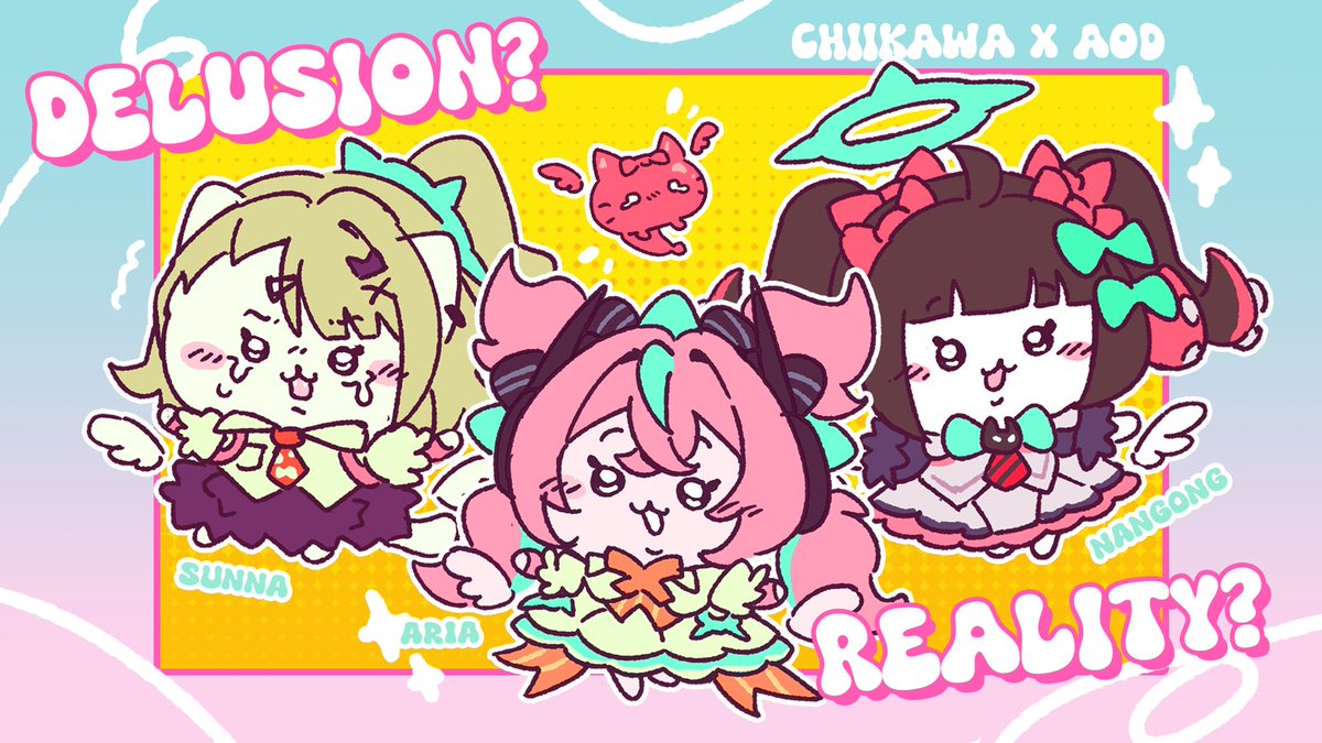Eggain2's tweet photo. AOD x Chiikawa!
Cutey patoties

#ArtofDelusion #AOD #Sunna #Aria #NangongYu #zzzero https://t.co/6eq0S4qovh